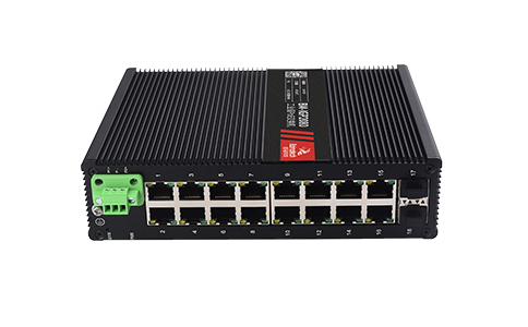 欧陆管理型 2 光 16 电千兆工业交换机，支持WEB管理，SNMP、VLAN等，支持环形拓扑、星型拓扑、总线拓扑等组网，广泛应用于智能交通、智慧楼宇、智慧工厂、智慧园区、智慧城市等领域。